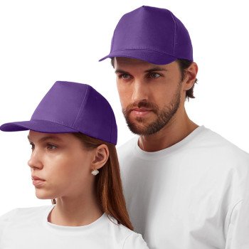 Бейсболка "Poly" 5-ти панельная 120гр, фиолетовый