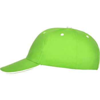 Бейсболка "Panel" унисекс, зеленое яблоко