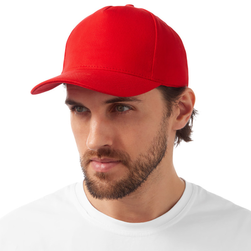 Бейсболка "Florida" 5-ти панельная, красный