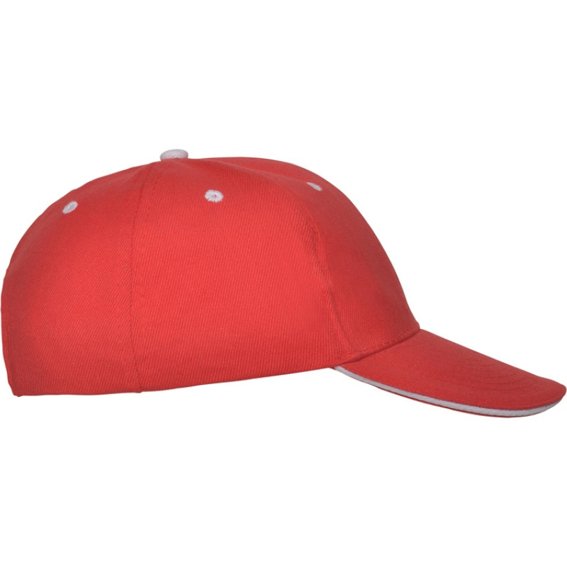 Бейсболка "Panel" унисекс, красный Бейсболка "Panel" унисекс, красный