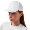 Бейсболка "Poly" 5-ти панельная 120 гр, белый