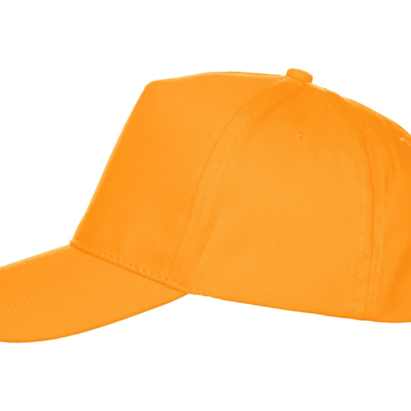 Бейсболка "Мемфис 230" 5-панельная, оранжевая