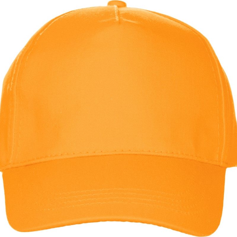 Бейсболка "Мемфис 230" 5-панельная, оранжевая