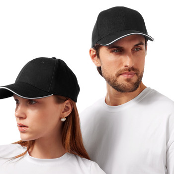 Бейсболка «Cancun», черный/белый