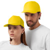 Бейсболка "Poly" 5-ти панельная 120 гр, желтый