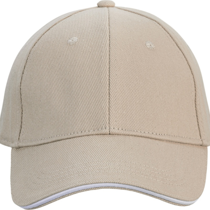 Бейсболка «Cancun», песочный/белый