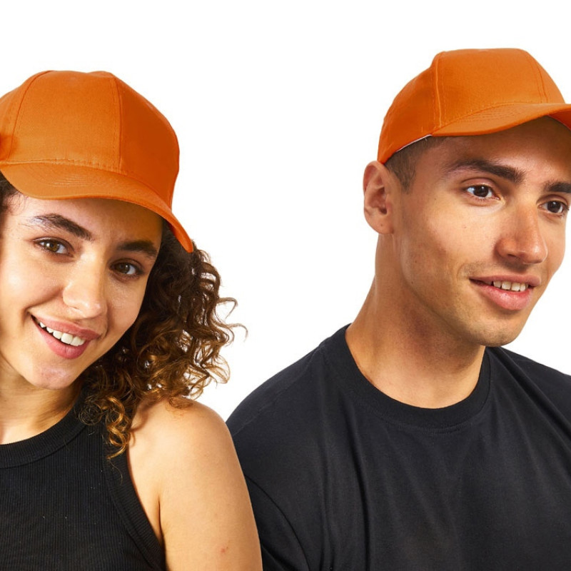 Бейсболка "Detroit" 6-ти панельная, оранжевый