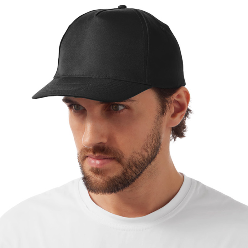 Бейсболка "Poly" 5-ти панельная 120 гр, черный Бейсболка "Poly" 5-ти панельная 120 гр, черный