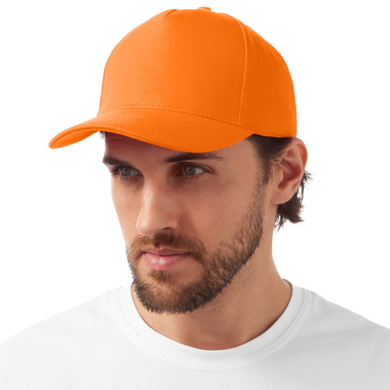Бейсболка "Florida" 5-ти панельная, оранжевый