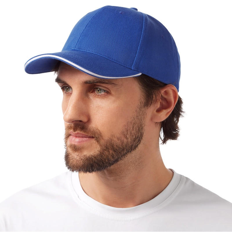 Бейсболка «Cancun», классический синий/белый