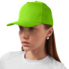 Бейсболка "Poly" 5-ти панельная 120 гр, зеленое яблоко