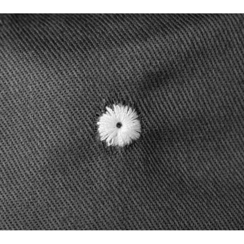 Панама с контрастной окантовкой , темно-серый/белый