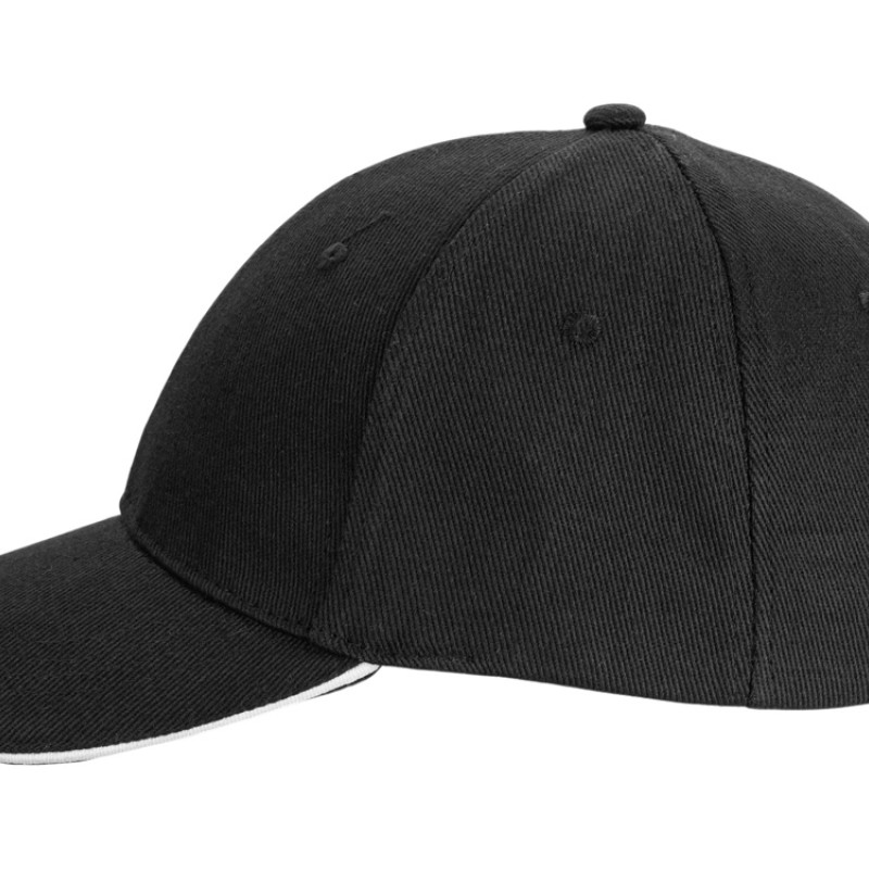 Бейсболка «Cancun», черный/белый