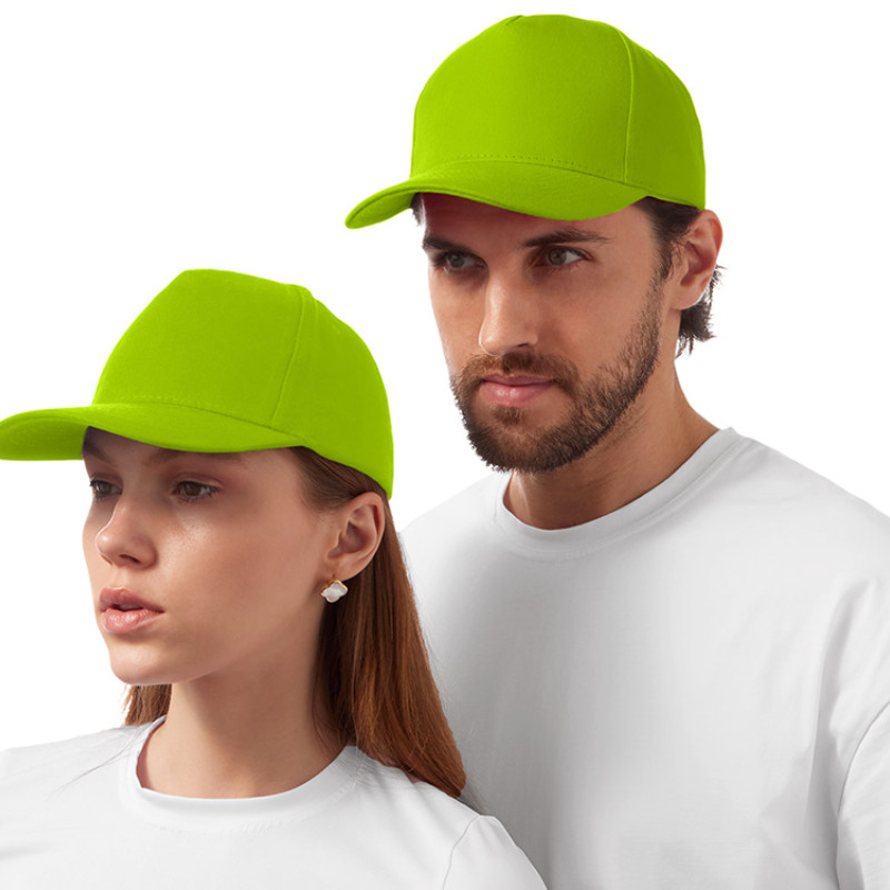 Бейсболка "Florida" 5-ти панельная, зеленое яблоко