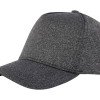 5-панельная стрейчевая кепка Manu, темно-серый