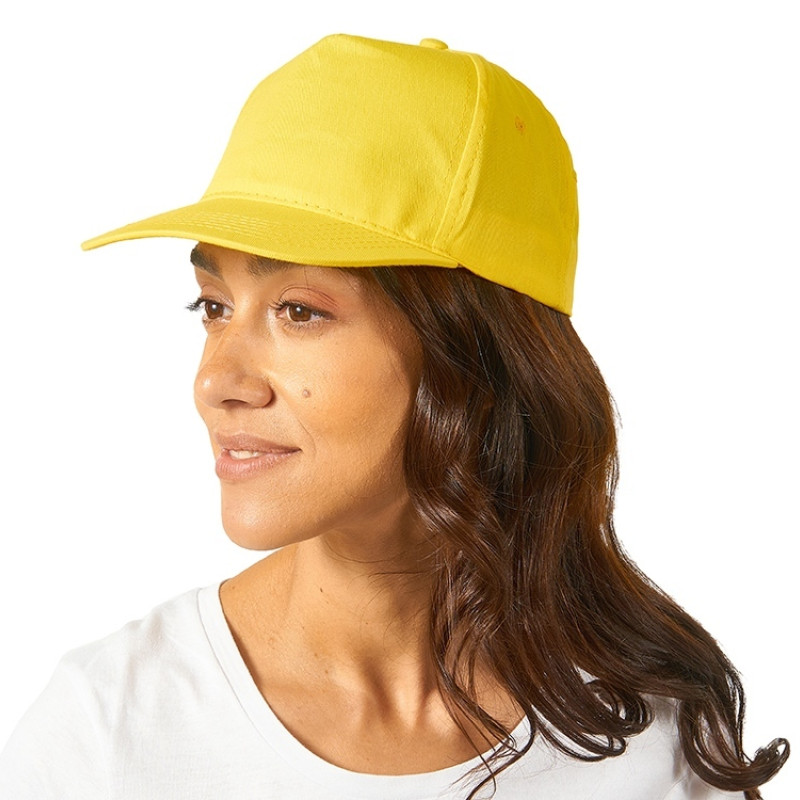 Бейсболка "Memphis" 5-ти панельная 165 гр, желтый