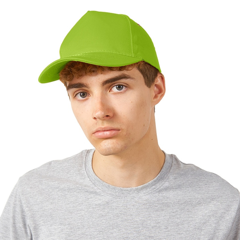 Бейсболка "New York" 5-ти панельная, зеленое яблоко