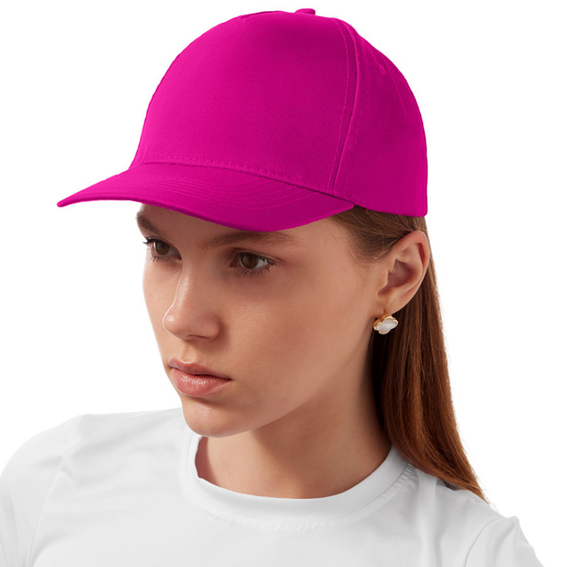 Бейсболка "Poly" 5-ти панельная 120гр, фуксия Бейсболка "Poly" 5-ти панельная 120гр, фуксия