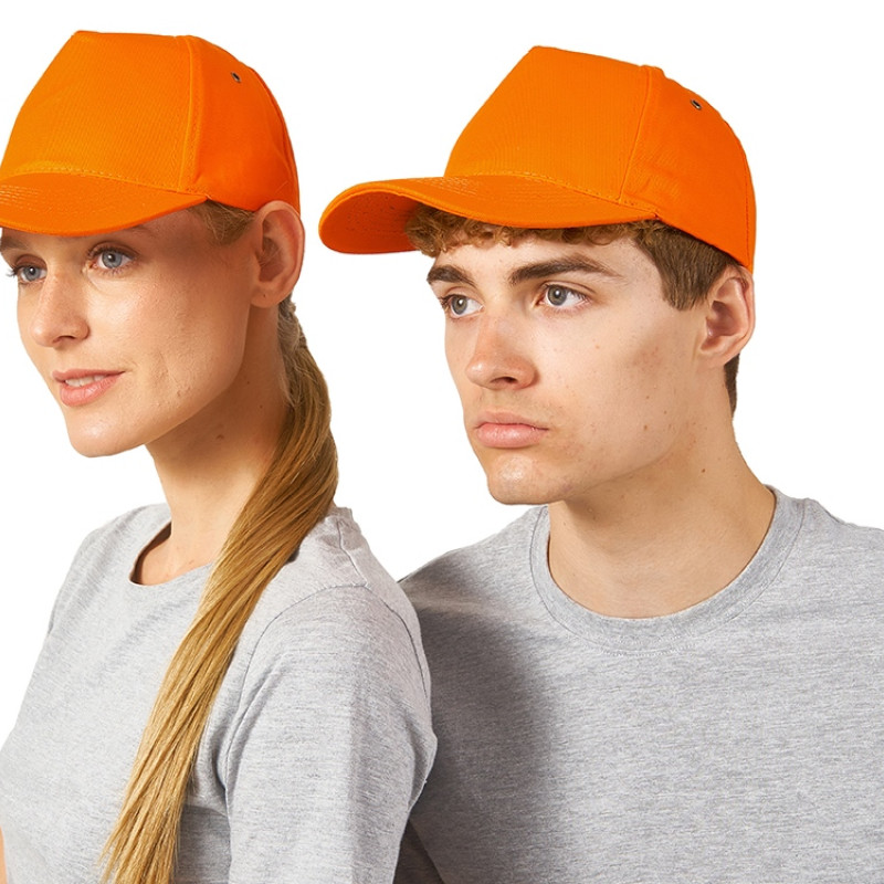 Бейсболка "New York" 5-ти панельная, оранжевый