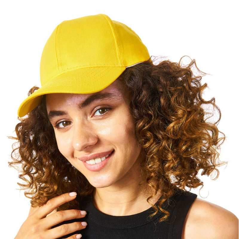 Бейсболка "Detroit" 6-ти панельная, желтый