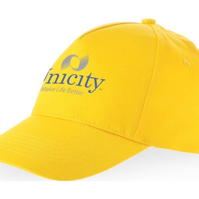 Бейсболка "Мемфис 230" 5-панельная, yellow