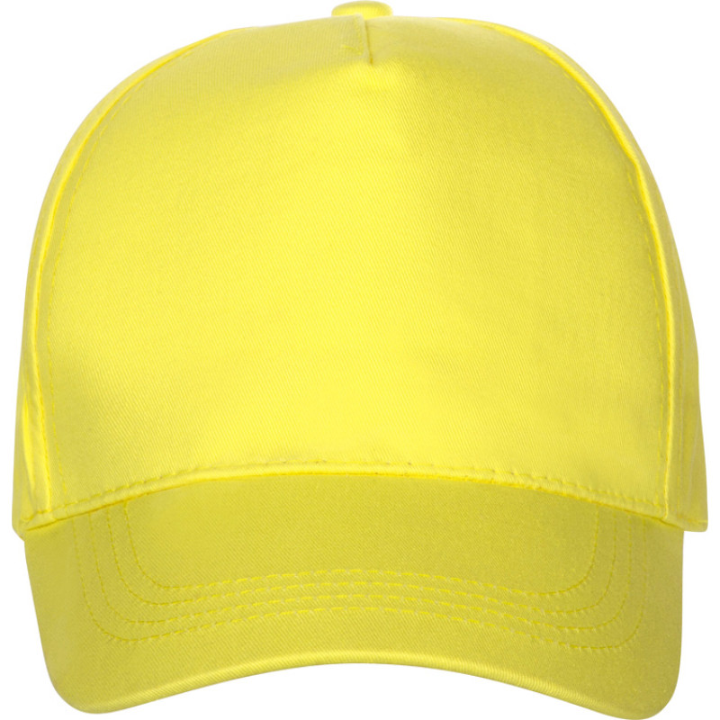 Бейсболка "Мемфис 230" 5-панельная, yellow