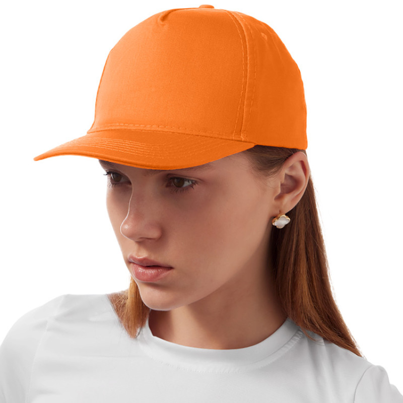 Бейсболка "Mix" 5-ти панельная 180 гр, оранжевый