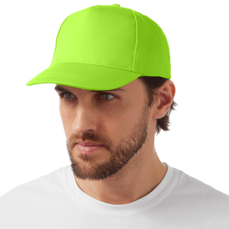 Бейсболка "Мемфис 230" 5-панельная, яблочно-зеленый Бейсболка "Мемфис 230" 5-панельная, яблочно-зеленый