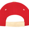 Бейсболка "New Castle" 6-ти панельная, красный/натуральный Бейсболка "New Castle" 6-ти панельная, красный/натуральный