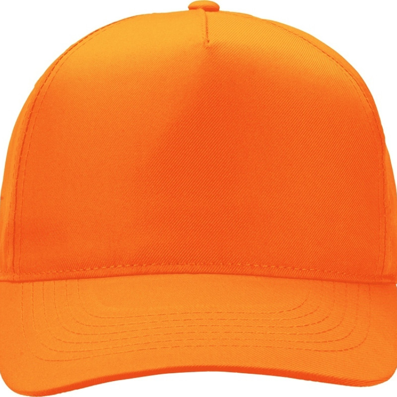 Бейсболка "Poly" 5-ти панельная 120 гр, оранжевый Бейсболка "Poly" 5-ти панельная 120 гр, оранжевый