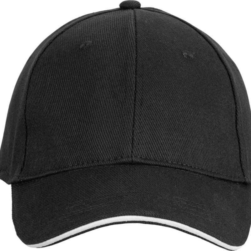 Бейсболка «Cancun», черный/белый