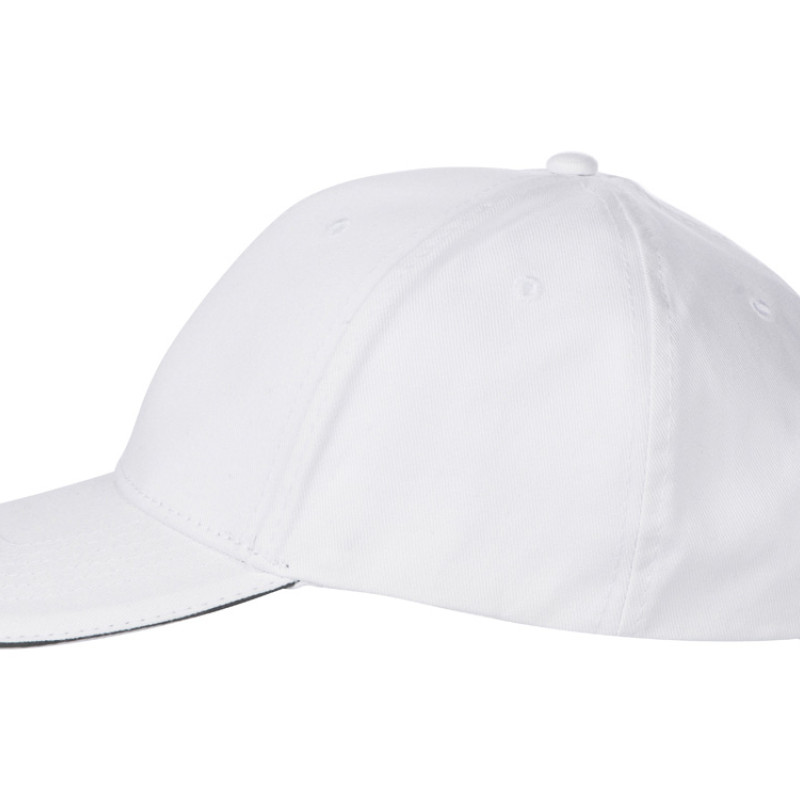 Кепка со светоотражающим кантом, белый