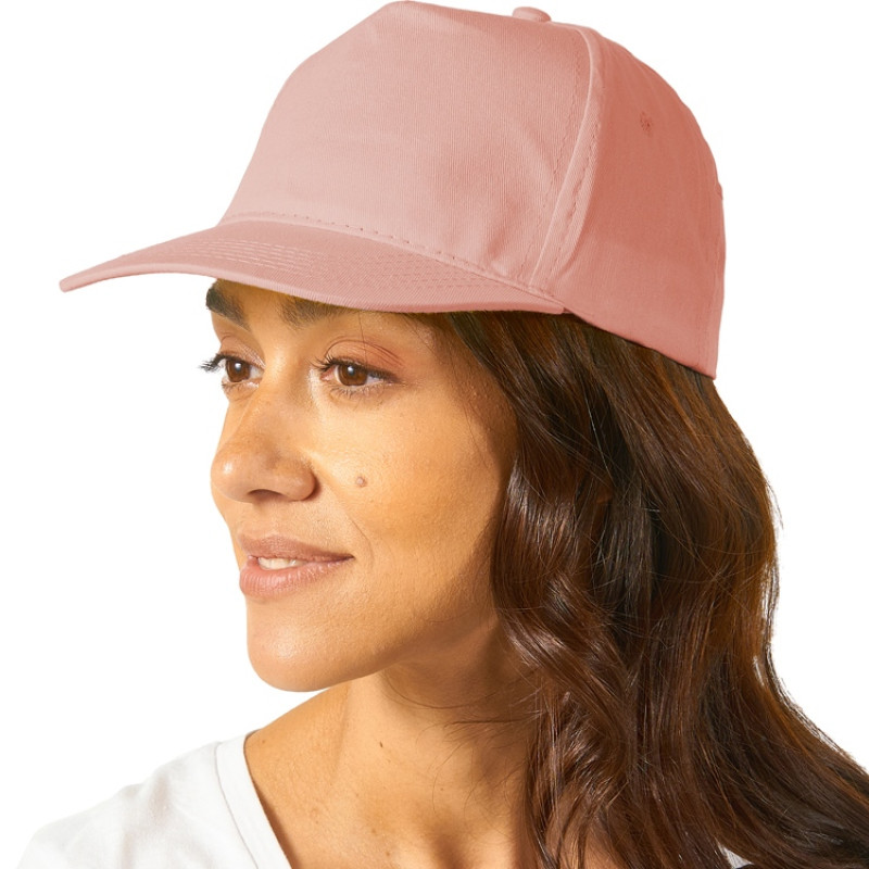 Бейсболка "Memphis" 5-ти панельная 165 гр, лососевый Бейсболка "Memphis" 5-ти панельная 165 гр, лососевый