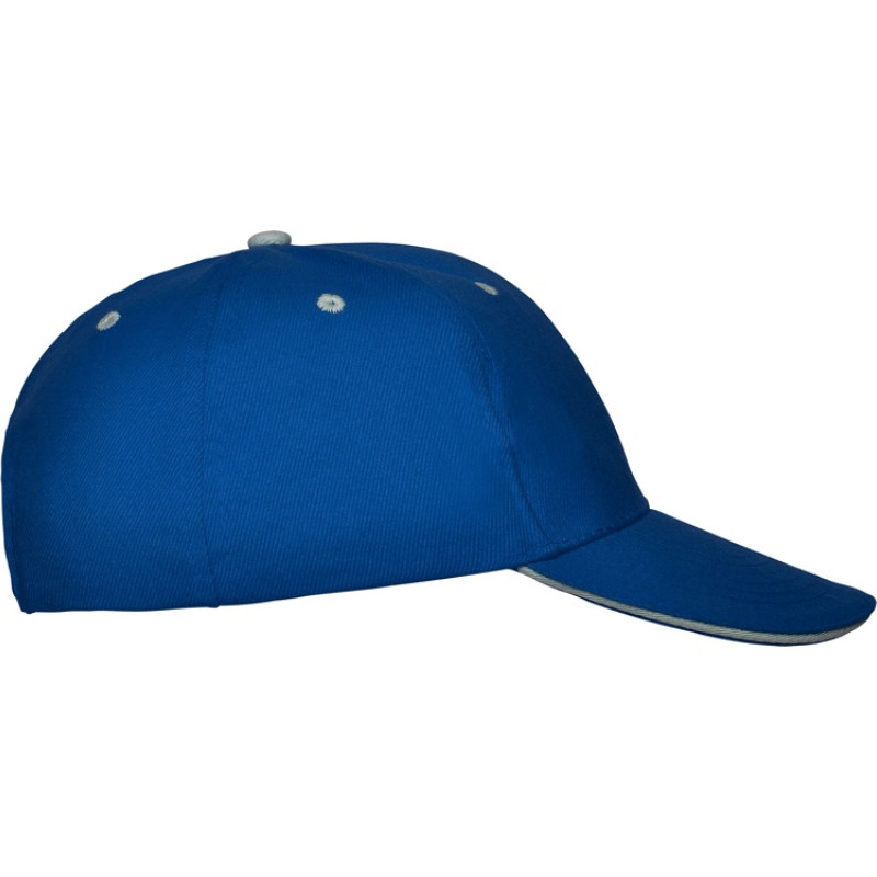 Бейсболка "Panel" унисекс, королевский синий Бейсболка "Panel" унисекс, королевский синий