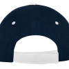 Бейсболка "New Castle" 6-ти панельная, т синий/белый