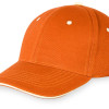 Бейсболка "New Castle" 6-ти панельная, оранжевый/белый Бейсболка "New Castle" 6-ти панельная, оранжевый/белый