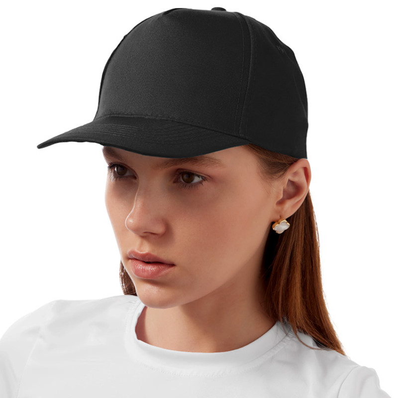 Бейсболка "Poly" 5-ти панельная 120 гр, черный Бейсболка "Poly" 5-ти панельная 120 гр, черный