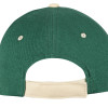 Бейсболка "New Castle" 6-ти панельная, зеленый/натуральный