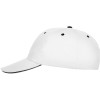 Бейсболка "Panel" унисекс, белый/черный