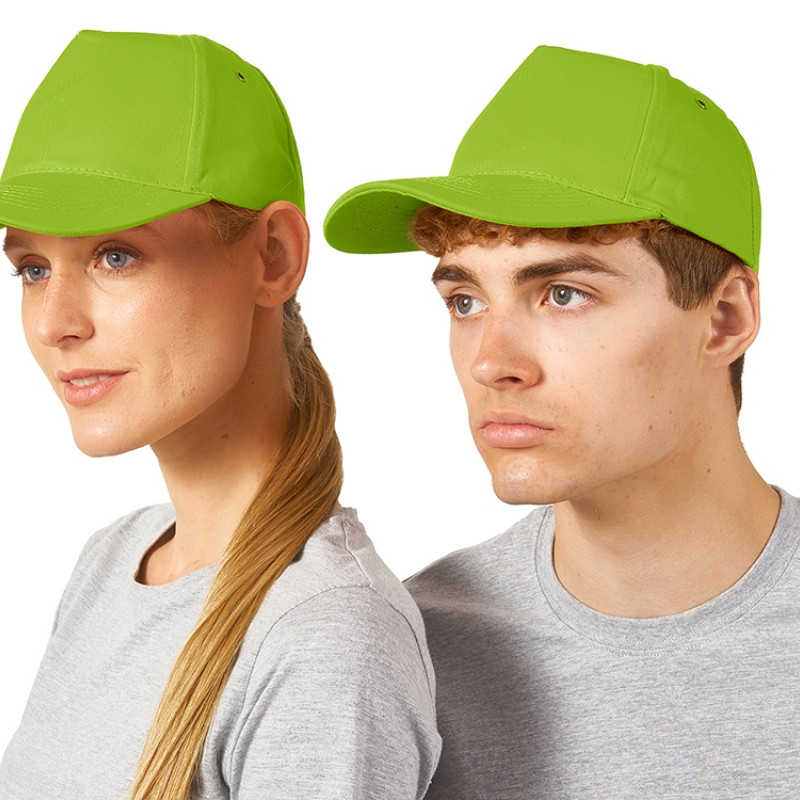 Бейсболка "New York" 5-ти панельная, зеленое яблоко