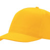 Бейсболка "Poly" 5-ти панельная 120гр, золотисто-желтый
