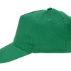 Бейсболка "Memphis" 5-ти панельная 165 гр, зеленый