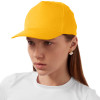 Бейсболка "Poly" 5-ти панельная 120гр, золотисто-желтый