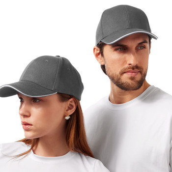 Бейсболка «Cancun», темно-серый/белый