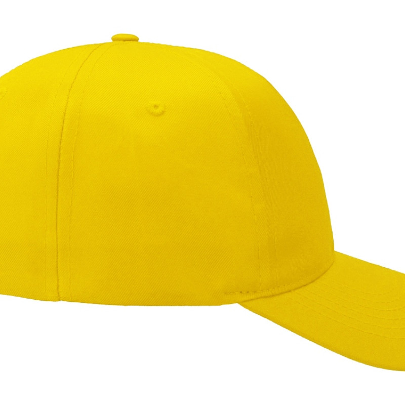 Бейсболка "Poly" 5-ти панельная 120 гр, желтый