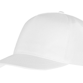 Бейсболка "Poly" 5-ти панельная, белый (Р)