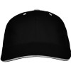 Бейсболка "Panel" унисекс, черный