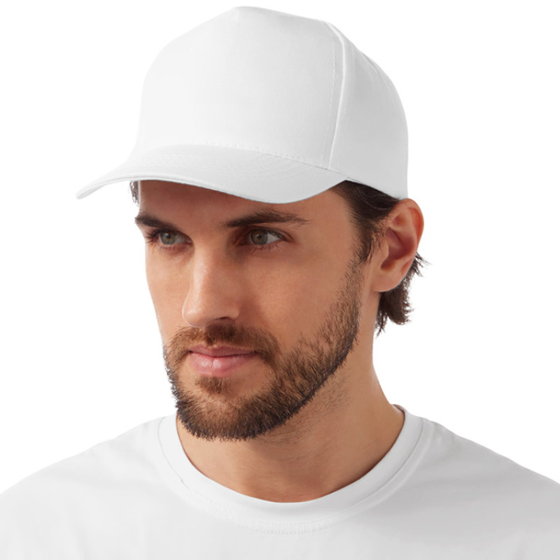 Бейсболка "Mix" 5-ти панельная 180 гр, белый