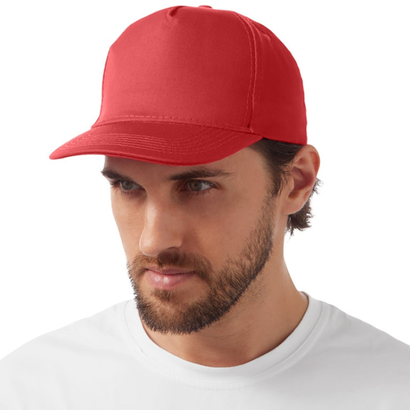 Бейсболка "Mix" 5-ти панельная 180 гр, красный Бейсболка "Mix" 5-ти панельная 180 гр, красный