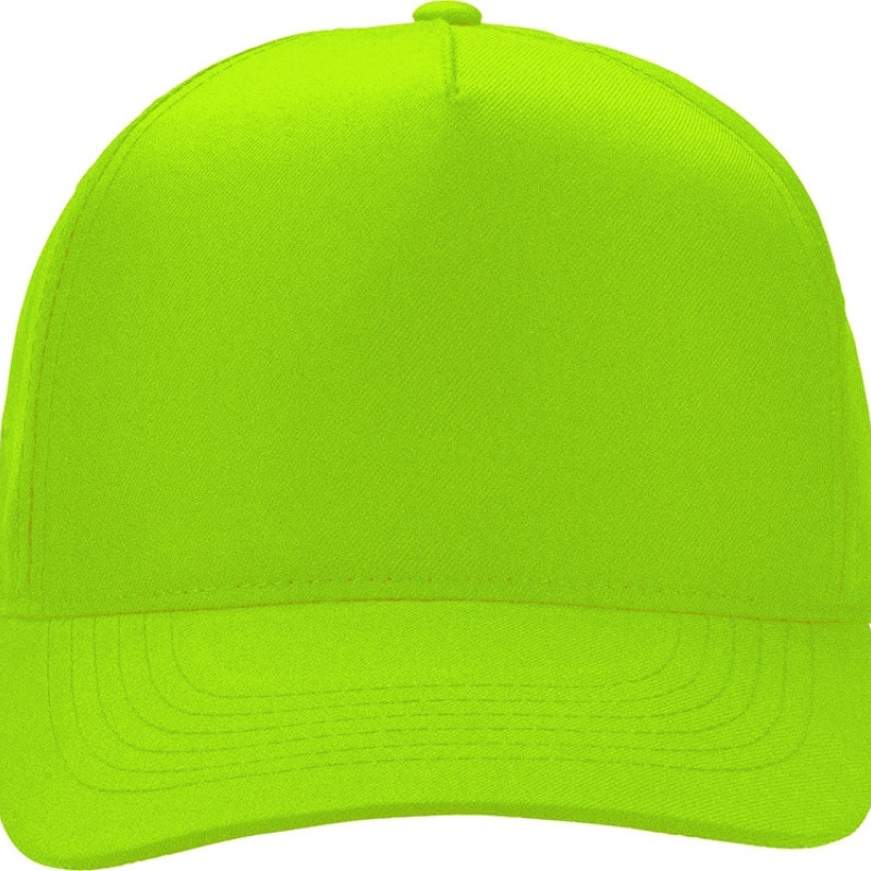 Бейсболка "Poly" 5-ти панельная 120 гр, зеленое яблоко